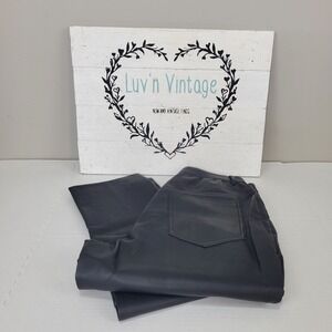 Chevere Faux Leather High Waist Dress Pants Career Casual Trousers Junior 11/12‎